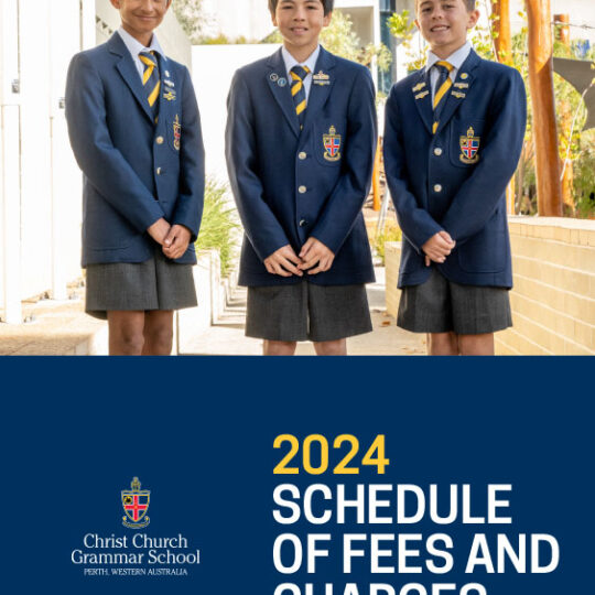 2024ScheduleofFeesandCharges CCGS Christ Church Grammar School