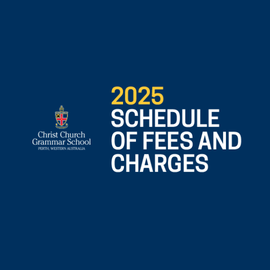 CCGS Schedule of Fees and Charges 2025 CCGS Christ Church Grammar School